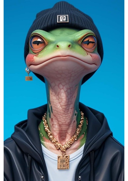 Kertenkele Boy V1EV Duvar Salon Güzellik Salonu Ofis Dükkan Dekarasyon Kanvas Tablo fiyatları