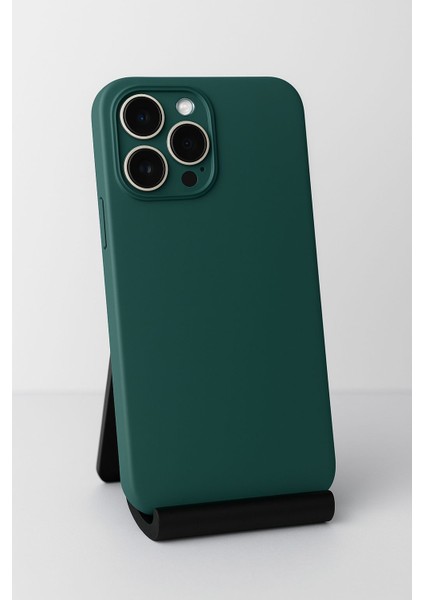 Iphone 13 14 15 Pro Max Apple Ile Uyumlu Lansman Içi Kadife Esnek Soft Silikon Kılıf