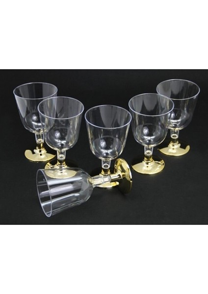 6'lı Gold Şerbet Bardağı Seti, 11 Cm, Şık ve Kullanışlı Tasarım