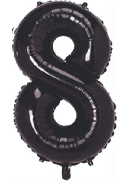 76 cm Siyah 8 Rakam 34 Inc Parti Malzemesi