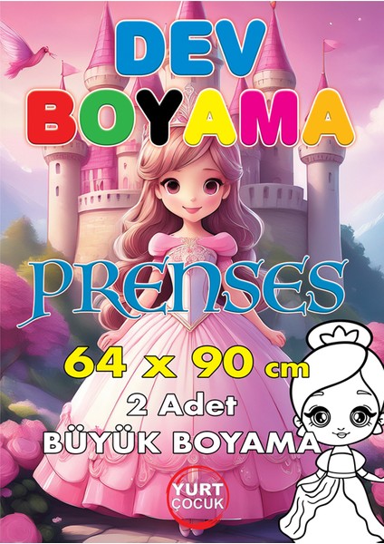 Dev Boyama Kağıdı 4 Çeşit 8 adet 64x90 modelleri