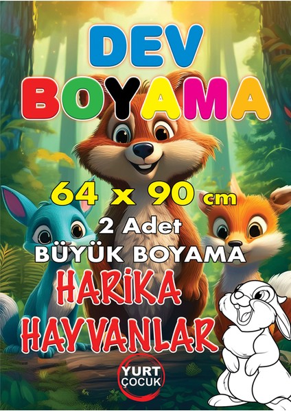 Dev Boyama Kağıdı 4 Çeşit 8 adet 64x90 fırsatları
