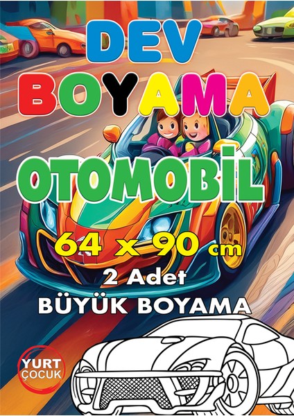 Dev Boyama Kağıdı 4 Çeşit 8 adet 64x90