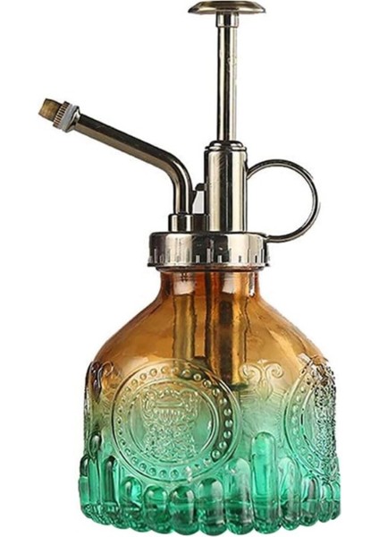 Şık Tasarımlı Ev Bahçe Saksı Çiçeklerine Özel cam bitki Sulama Fıskiyesi Kolonya ŞIŞESI 200 ml Yeşil