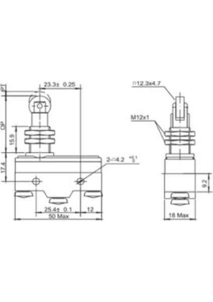AZ-15GQ22-B ,pim Makara-4cm KONTAK-1A1K Mini Sivic fiyatları
