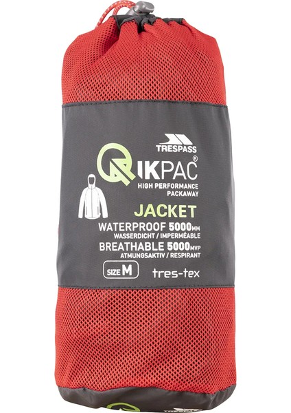 Qikpac Jacket Unisex Kırmızı Yağmurluk UAJKRAI10001-RED fiyatları