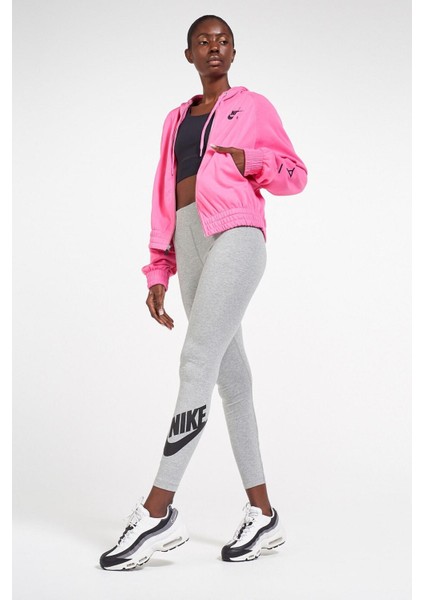 Sportswear Club High Rise Leggings Yüksek Belli Pamuklu Gri Tayt fırsatları