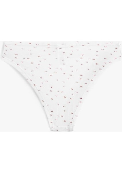 Kurdele Detaylı Rahat Kalıp Pamuklu Desenli Brazilian Külot (Aw 25) fiyatları