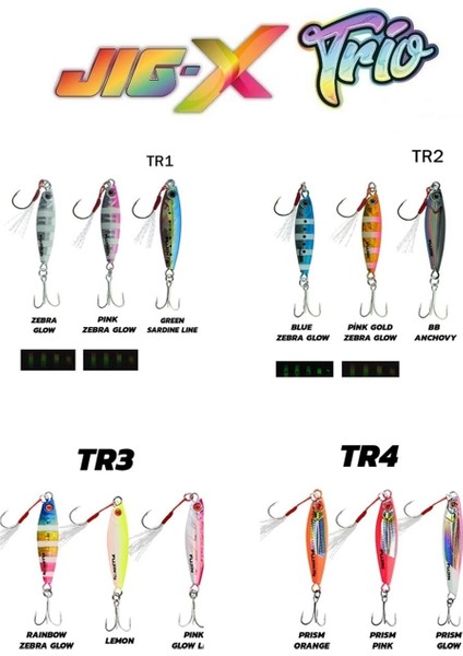 Jig-X Trio 3lü Micro Jig Yem Tr3-7 gr