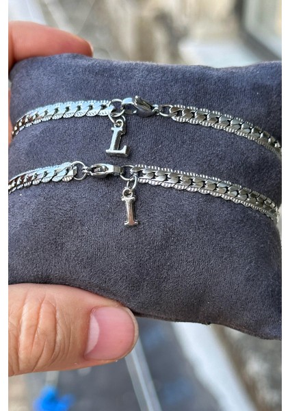 2li Hasır Model Paslanmaz Çelik Bileklik Sevgili Arkadaş Çift Bilekliği SCB18C