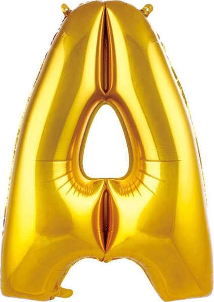 1 Metre Altın Renk Balon A Harfi 40 Inc Parti Malzemesi