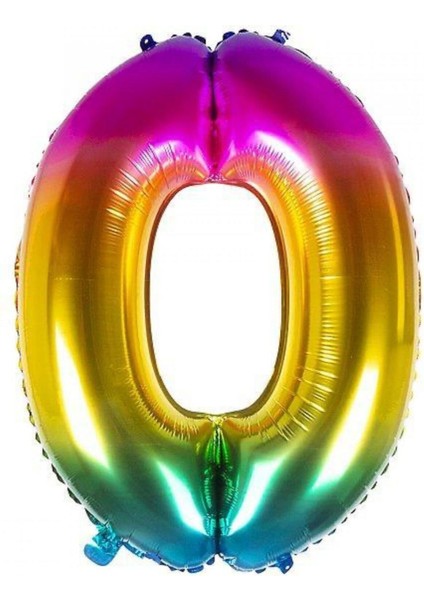 76 cm Gökkuşağı 0 Rakam 34 Inc Parti Malzemesi