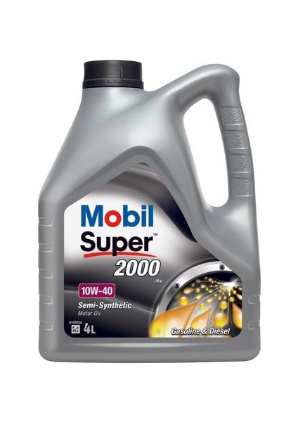 Süper 2000 X1 10W-40 Motor Yağı Benzin+Lpg+Dizel 4 Lt Üretim : 2024