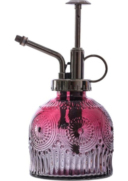 Şık Tasarımlı Ev Bahçe Saksı Çiçeklerine Özel cam bitki Sulama Fıskiyesi Kolonya ŞIŞESI 200ML Kırmzı