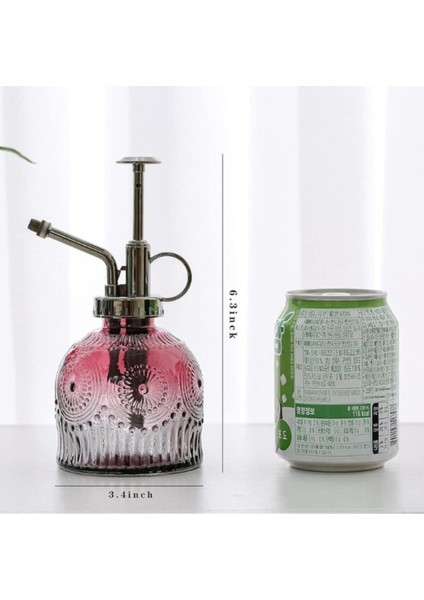 Şık Tasarımlı Ev Bahçe Saksı Çiçeklerine Özel cam bitki Sulama Fıskiyesi Kolonya ŞIŞESI 200ML Kırmzı indirimleri