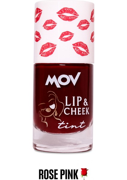 Lip To Cheek Tint Rose Pink – Likit Dudak & Yanak Renklendirici, Doğal Rose-Pembe Ton