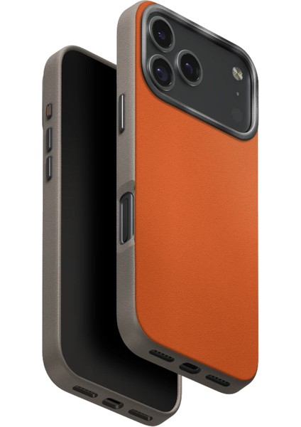 Iphone 17 Pro Max Kılıf Lyden Ds Çift Ton Vegan Deri Magsafe Özellikli (Magclick™) Business Kapak