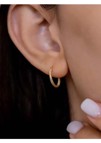 14 Ayar Altın Hasır Küpe fırsatları