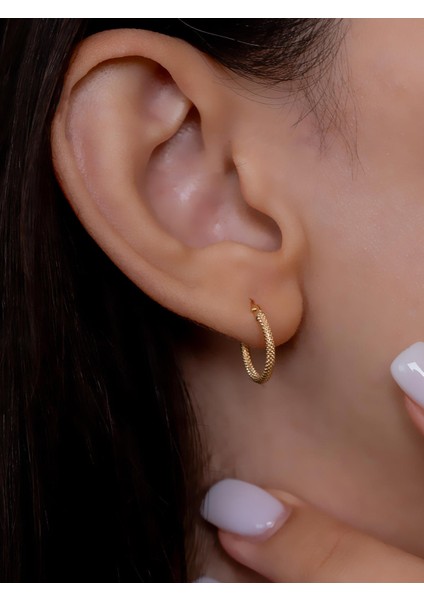 14 Ayar Altın Hasır Küpe indirimleri