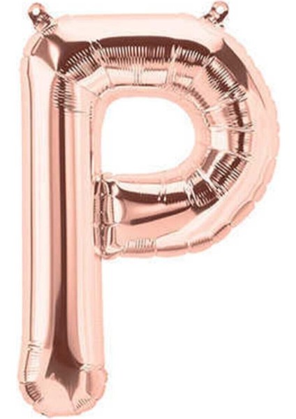1 Metre Rose Gold Renk Balon P Harfi 40 Inc Parti Malzemesi