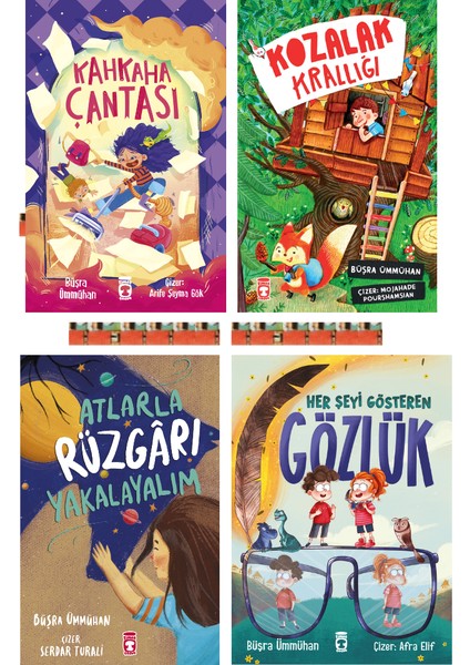 1.2. Sınıf-Kahkaha Çantası, Atlarla Rüzgarı Yakalayalım, Kozalak Krallığı, Her Şeyi Gösteren Gözlük(4kitap)