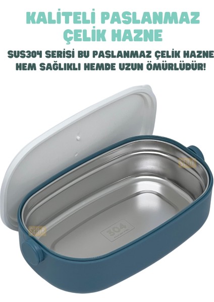 Bento 1300ML Lunchbox Yeni Koleksiyon 2 Katlı 3 Bölmeli Paslanmaz Çelik Sefer Tası Yemek Kutusu modelleri