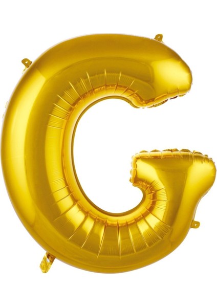 1 Metre Altın Renk Balon G Harfi 40 Inc Parti Malzemesi