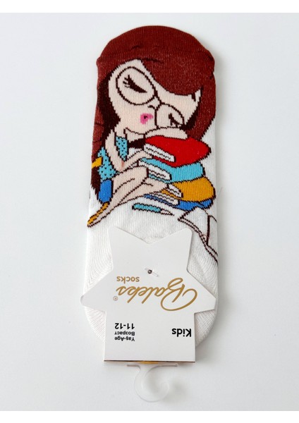 Kız Çocuk Renkli Karakter Baskılı Patik Çorap Seti 4’lü – Rahat ve Eğlenceli Tasarım fırsatları