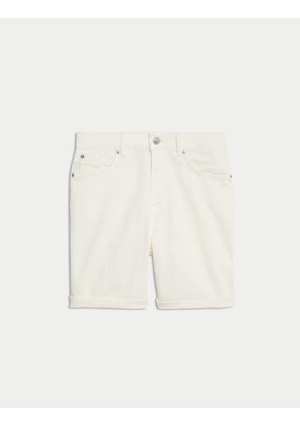 Denim Boyfriend Şort