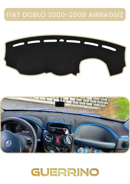 Fıat Doblo 2000-2008 Modellerine Uygun Aırbagsıztorpido Koruma Halısı Bej Kenar