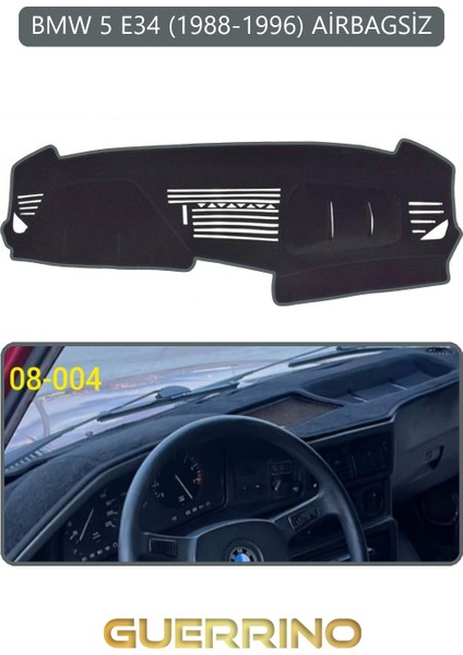 Bmw 5 E34 1988-1996 Airbagsiztorpido Koruma Halısı Gri Kenar