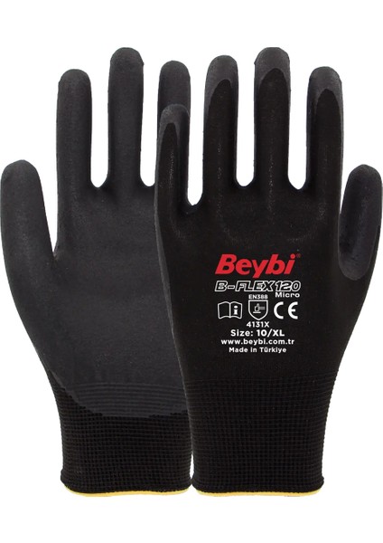 B-FLEX120 Micro Köpük Nitril Eldiven 12
