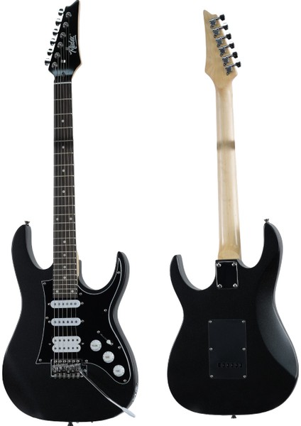 RPH-320BK-35AMP Siyah Renk Super Strat Kasa Hss 35W Amfili Elektro Gitar Seti modelleri