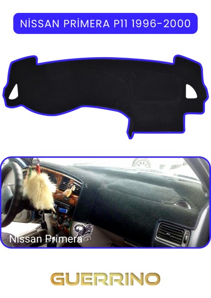 Nissan Primera P11 1996-2000TORPİDO Koruma Halısı Mavi Kenar