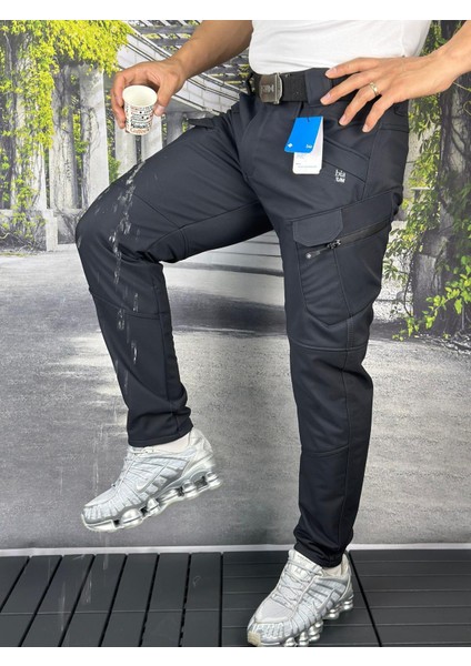 Taktikal Outdoor Kargocep Cargocep Içipolarli Softjel Sıvı ve Rüzgar Geçirmez Kışlık Pantolon