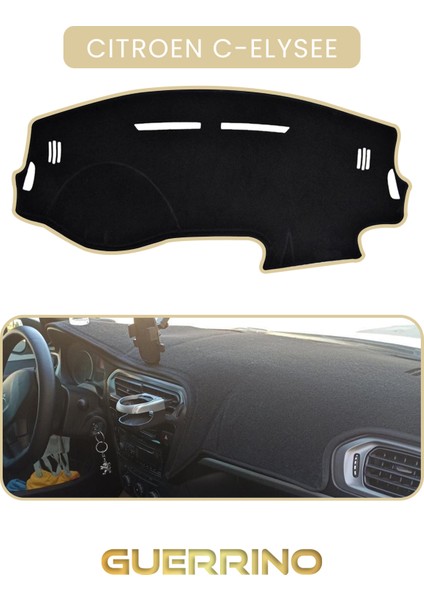 Cıtroen C-Elysee - Peugeot 301 Uzuntorpido Koruma Halısı Bej Kenar