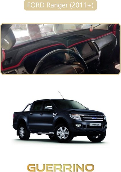 Ford Ranger (2011+) ;torpido Koruma Halısı Bej Kenar