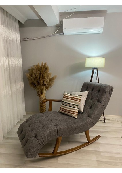 Puffy Kumaş Kapitoneli Sallanan Dinlenme Koltuğu, Tv Koltuğu, ( Yastık Dahil Değildir ) Demonte modelleri