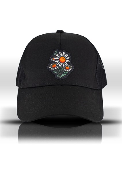 Papatya Siyah Baseball Şapka