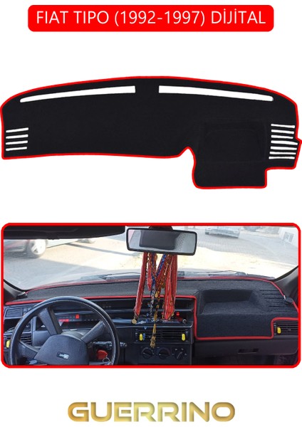 Fıat Tıpo 1992-1997 Modellerine Uygun Dijitaltorpido Koruma Halısı Kırmızı Kenar