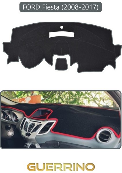 Ford Fiesta (2008-2017)TORPİDO Koruma Halısı Gri Kenar