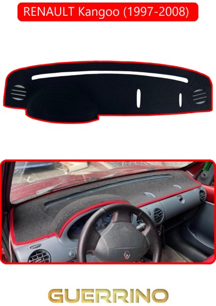 Renault Kangoo (1997-2008) Torpido Koruma Halısı Kırmızı Kenar