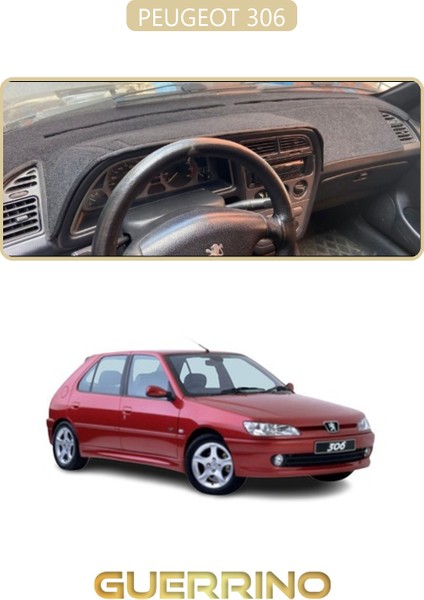 Peugeot 306TORPİDO Koruma Halısı Bej Kenar