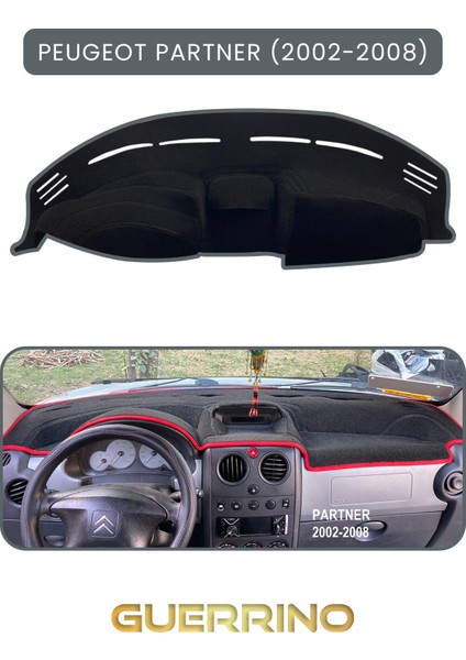 Peugeot Partner (2002-2008)TORPİDO Koruma Halısı Gri Kenar