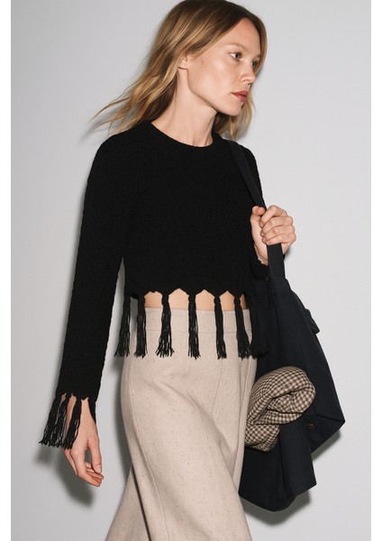 Ajurlu Püsküllü Kazak fiyatları