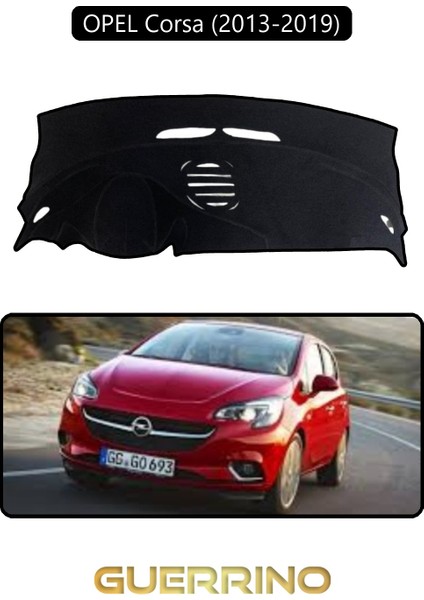 Opel Corsa (2013-2019)TORPİDO Koruma Halısı Siyah Kenar