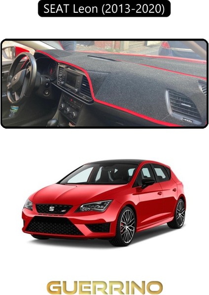 Seat Leon (2013-2020)TORPİDO Koruma Halısı Siyah Kenar