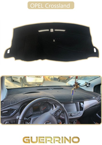 Opel Crossland Torpido Koruma Halısı Bej Kenar