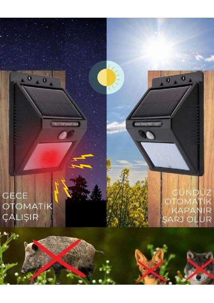 Domuz Kovucu Ayı Kovucu Işıklı Sesli Güneş Enerjili Sensörlü Solar Gece Gündüz Modlu Domuz Kovar Ayı Kovar modelleri