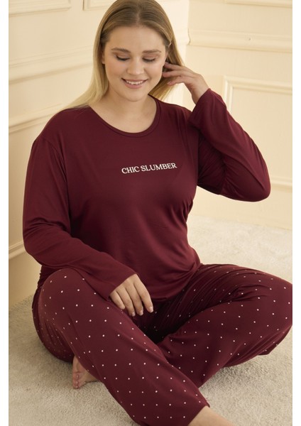 Kadın Pijama Takımı Büyük Beden & Battal Uzun Kol modelleri